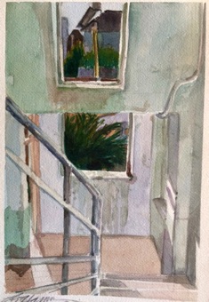 Stairwell downtown Stairwell downtown